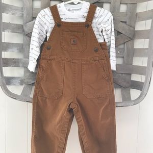 Carhartt Boy’s 18 mo. overall set